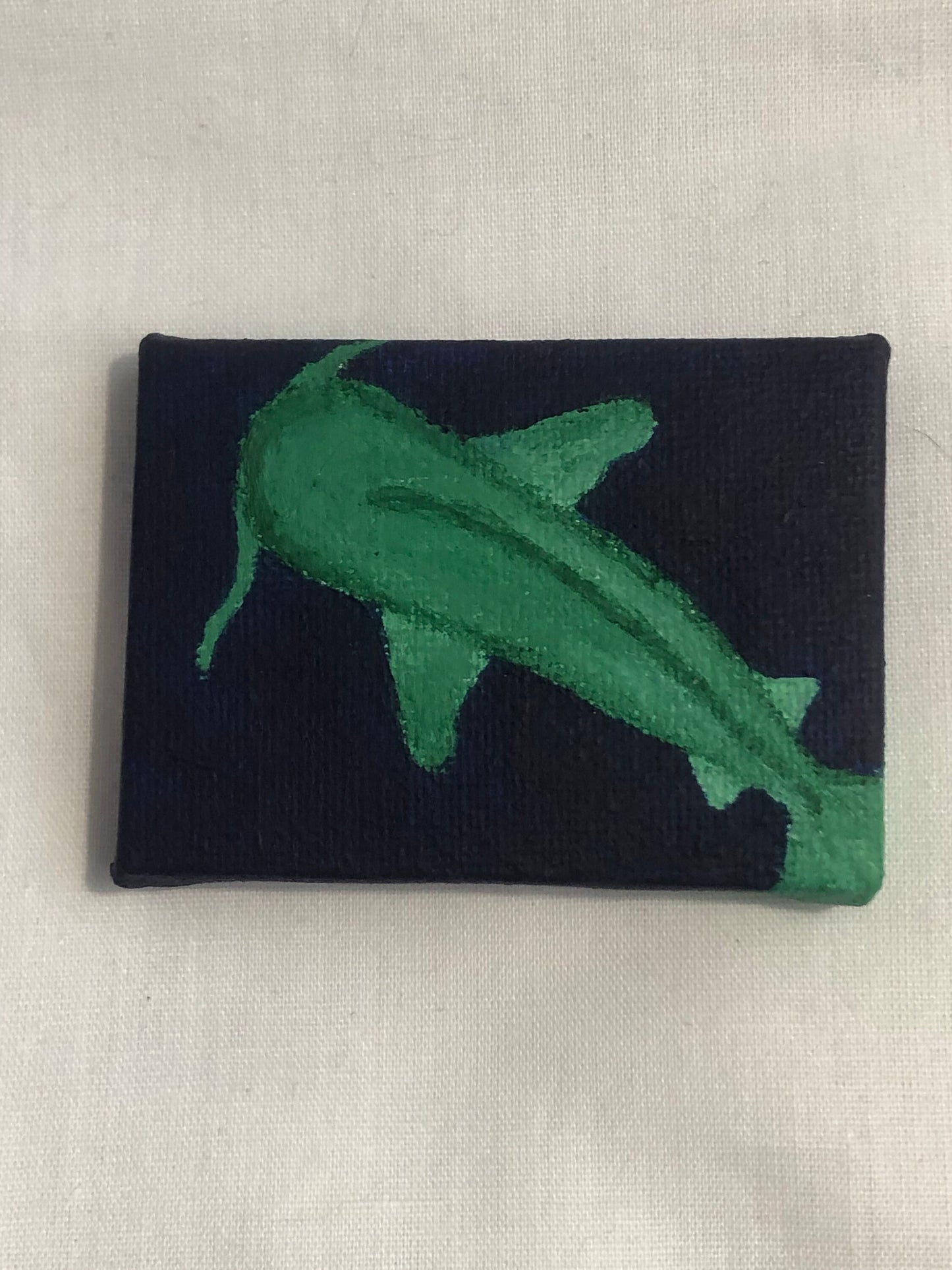 koi fish painting, small space painting