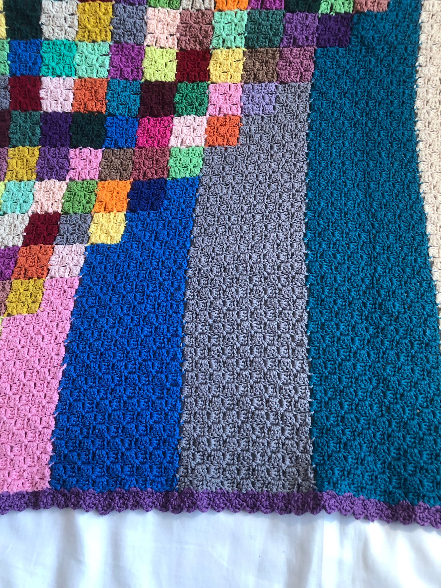 Luxuriously Warm Crocheted Cotton Baby Blanket –Perfect for Nurseries and Strollers