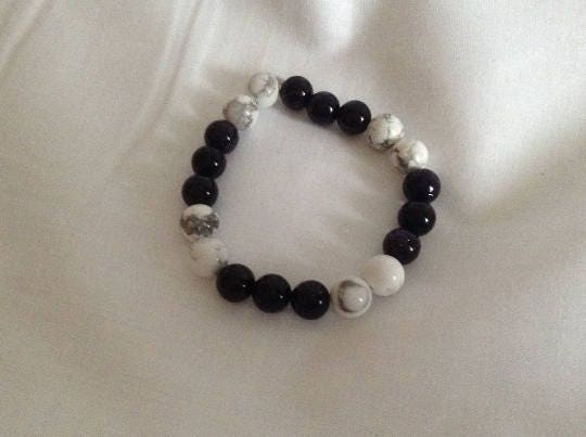 stretch bracelet, unisex beaded bracelet