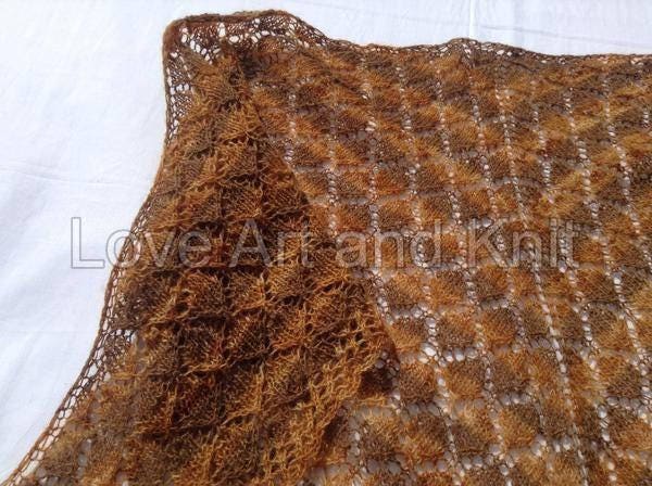 lace knitted shawl, prayer shawl