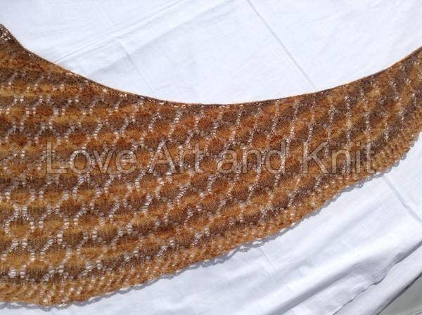 lace knitted shawl, prayer shawl