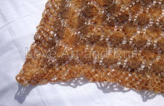 lace knitted shawl, prayer shawl