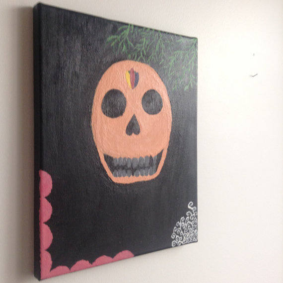 Day of the dead, skull painting