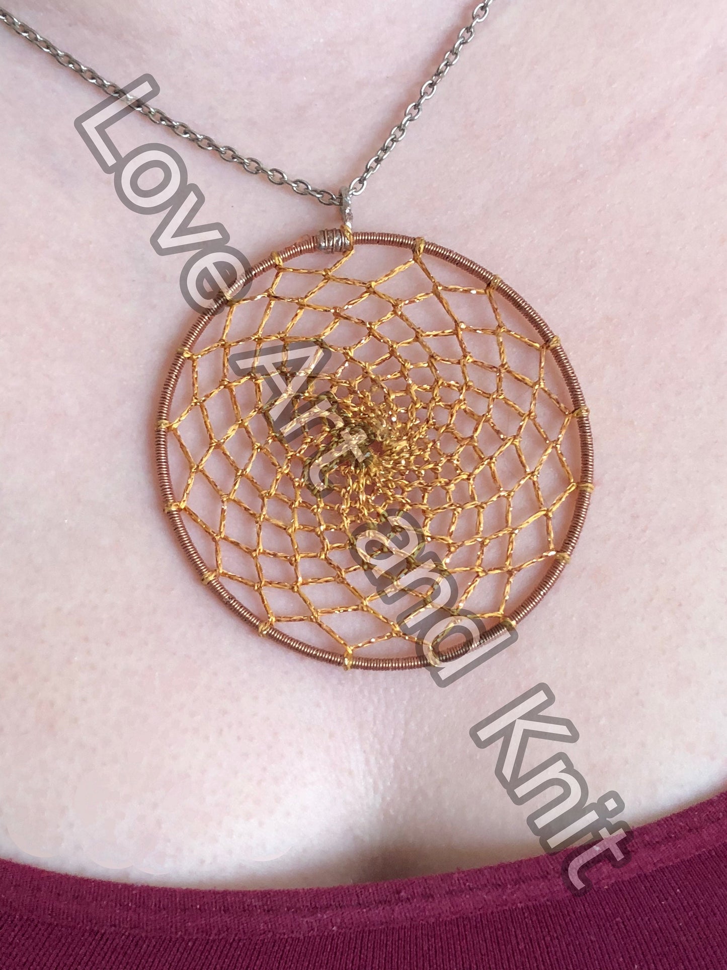 Dream catcher necklace