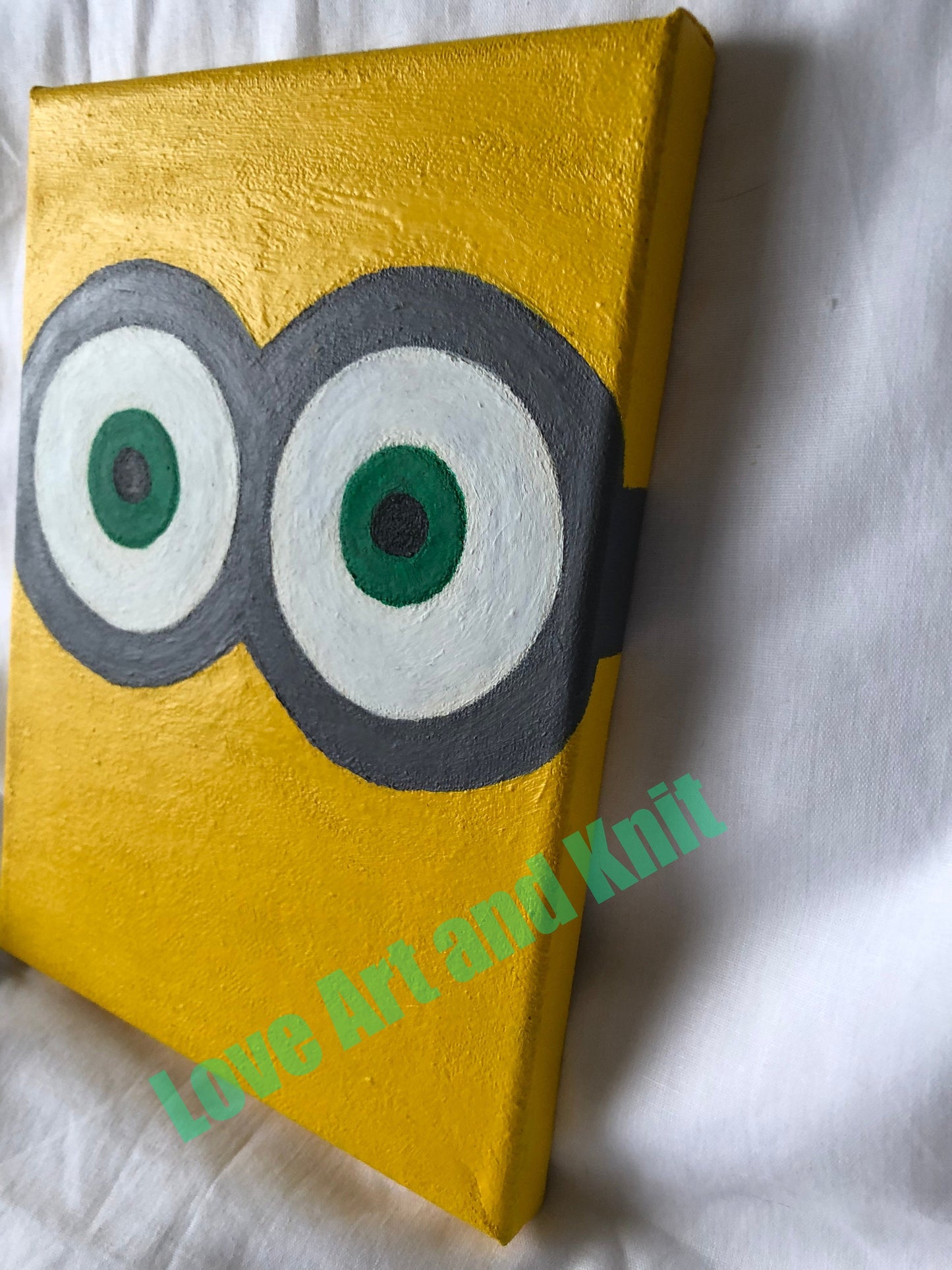 cute minion painting, nursery decoration