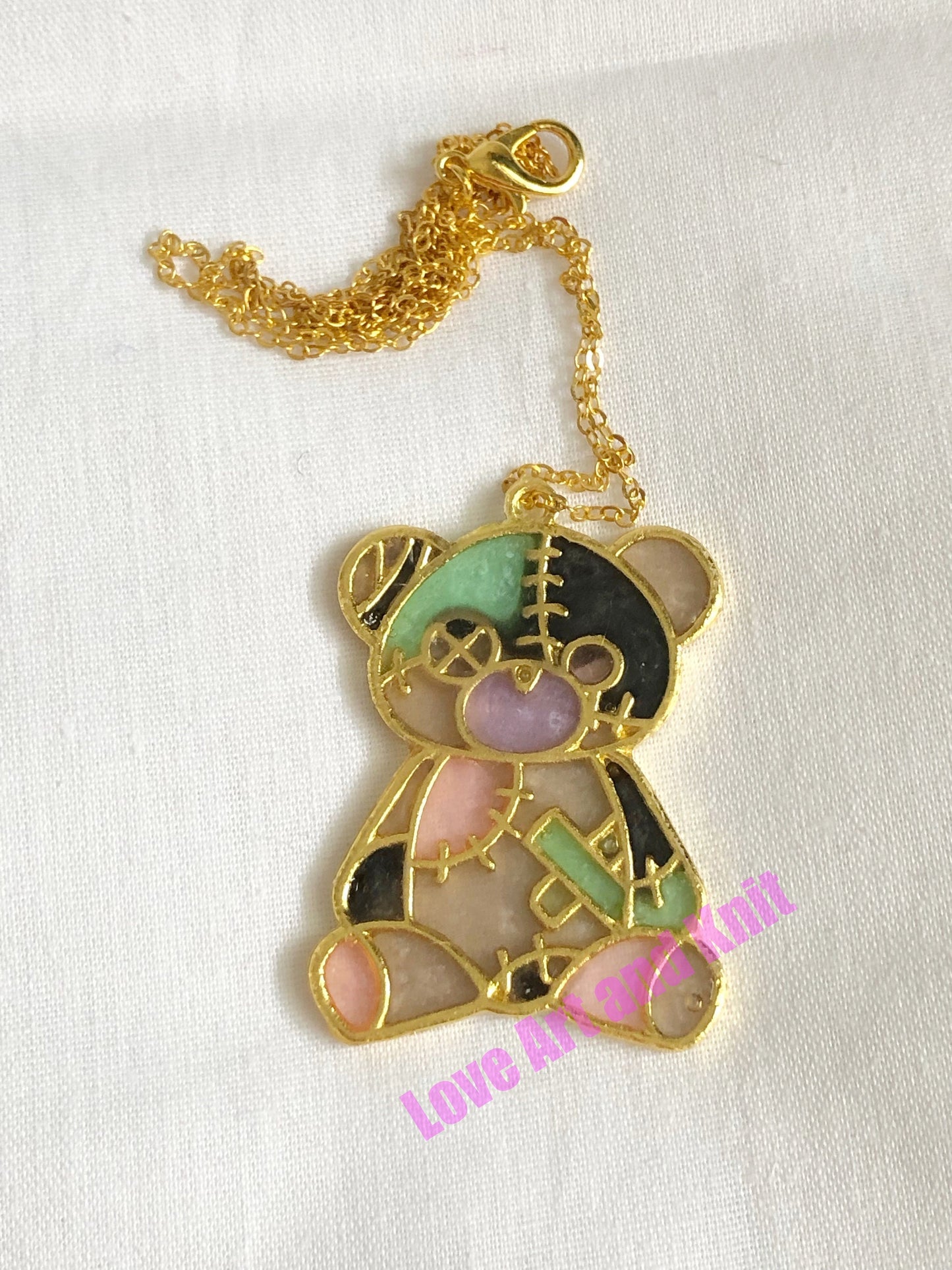 Necklace, pendant, keychain, for her, gift for her, resin jewellery, resin necklace, teddy necklace, teddy bear, for girlfriend, birthday