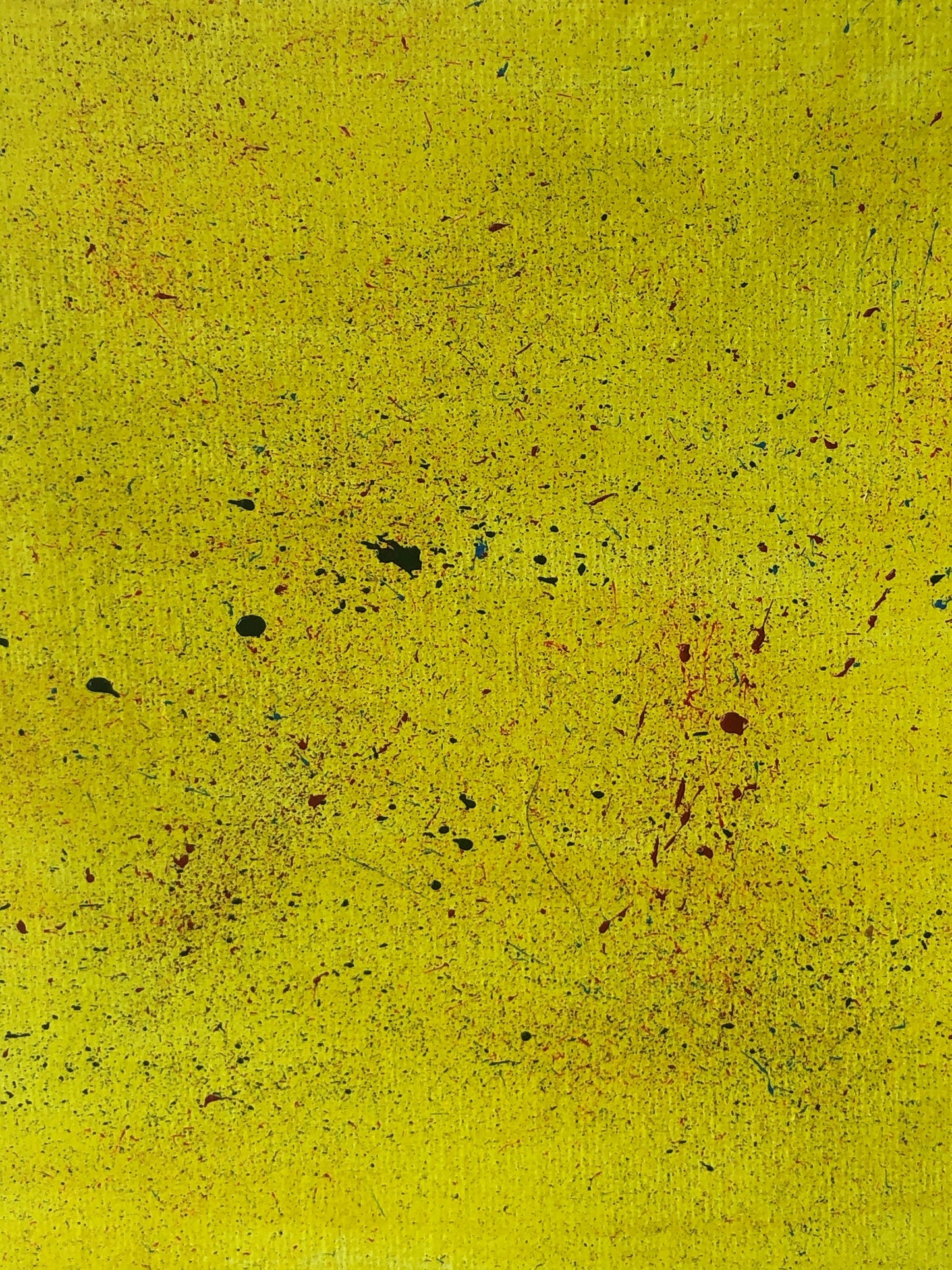 yellow wall art, mini painting yellow
