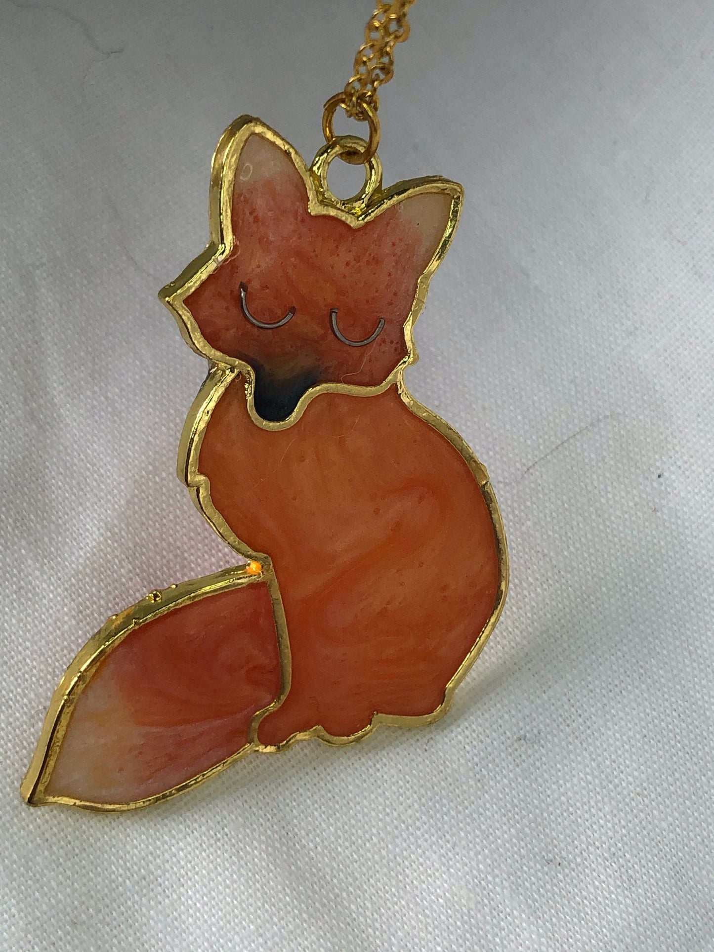 jewellery for her, resin jewellery, resin fox