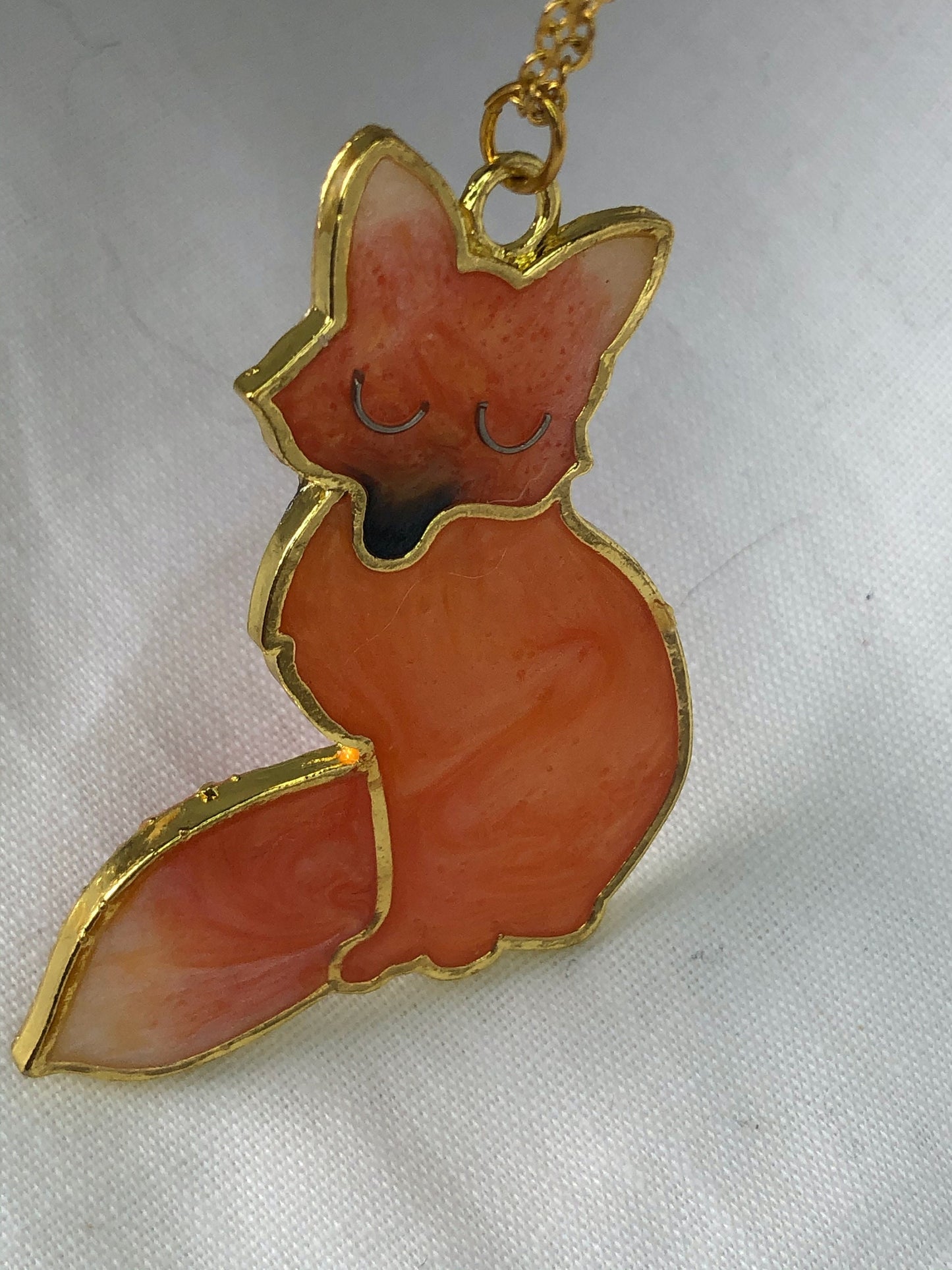 jewellery for her, resin jewellery, resin fox