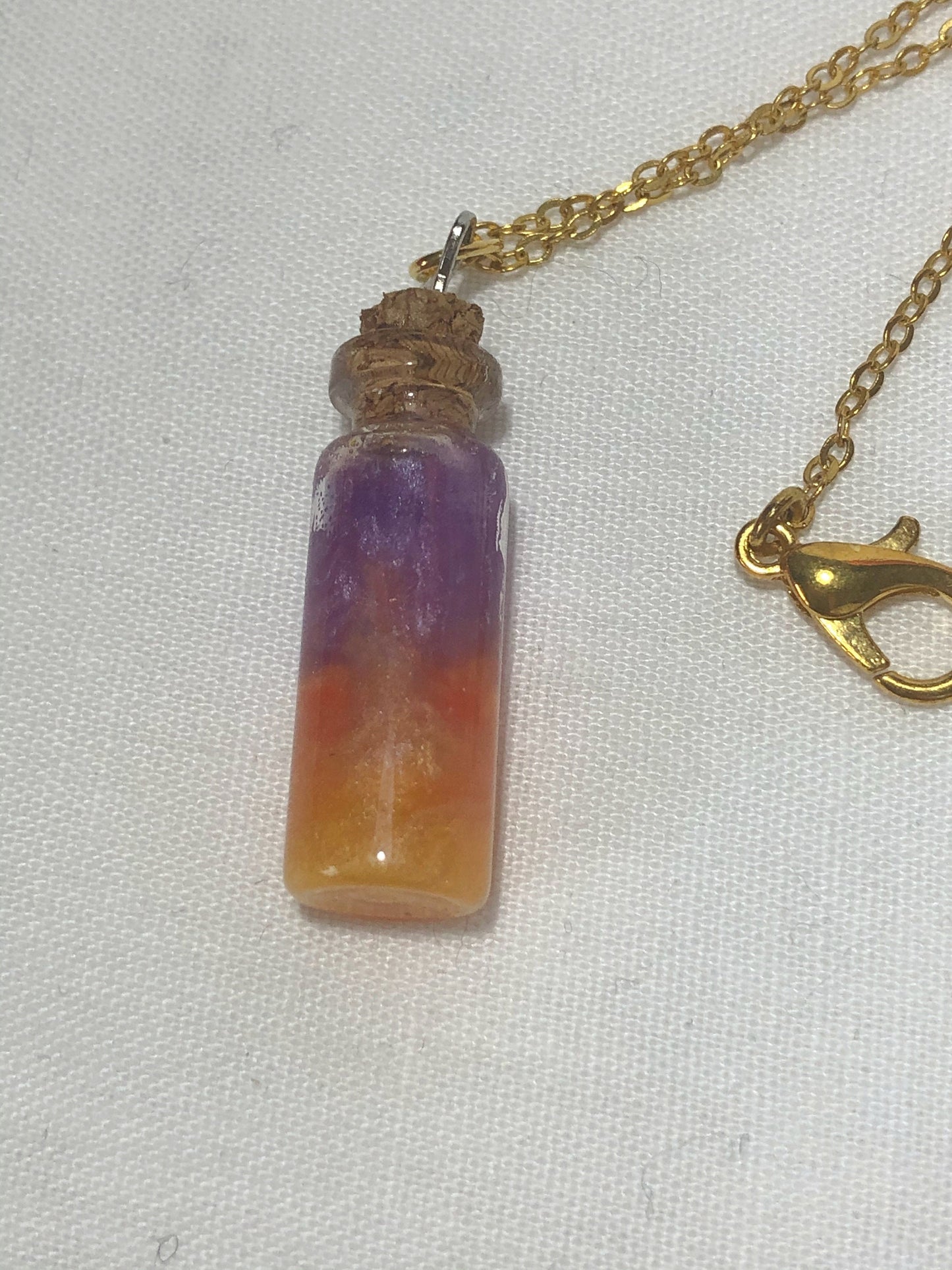 pendant, for her, resin jewellery, magic bottle