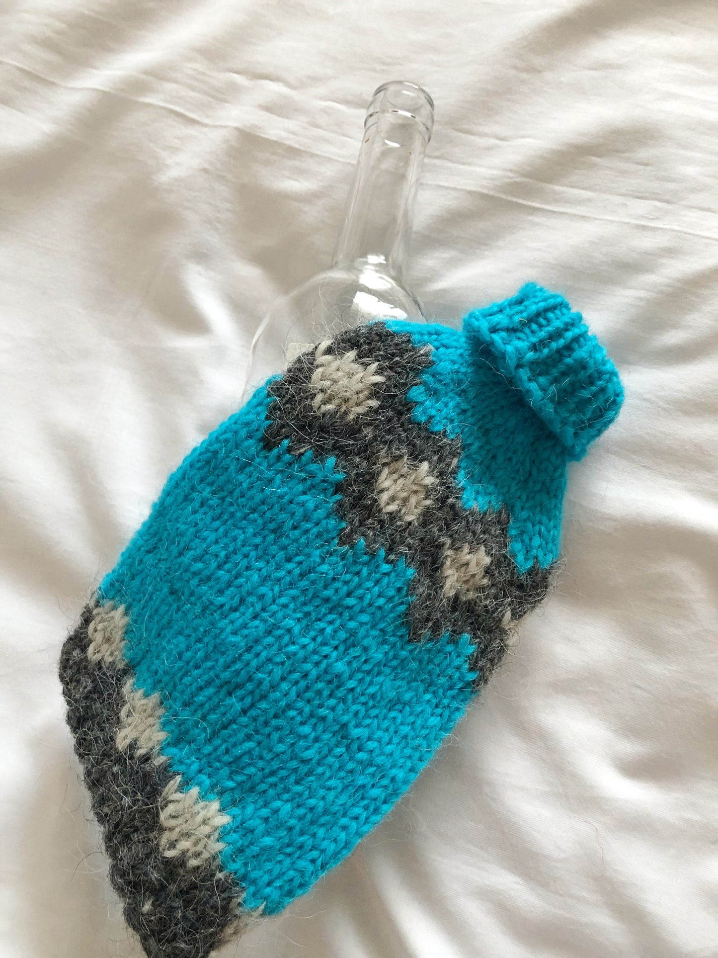 bottle sleeve, anniversary gift, table decoration