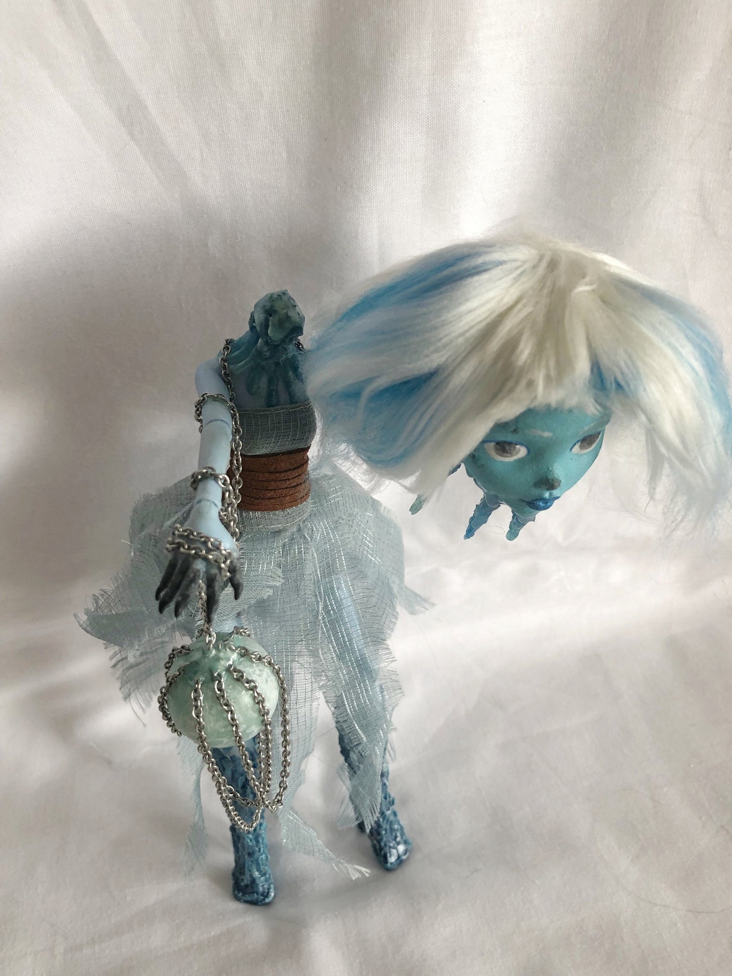 Figurine, altered doll, doll repaint