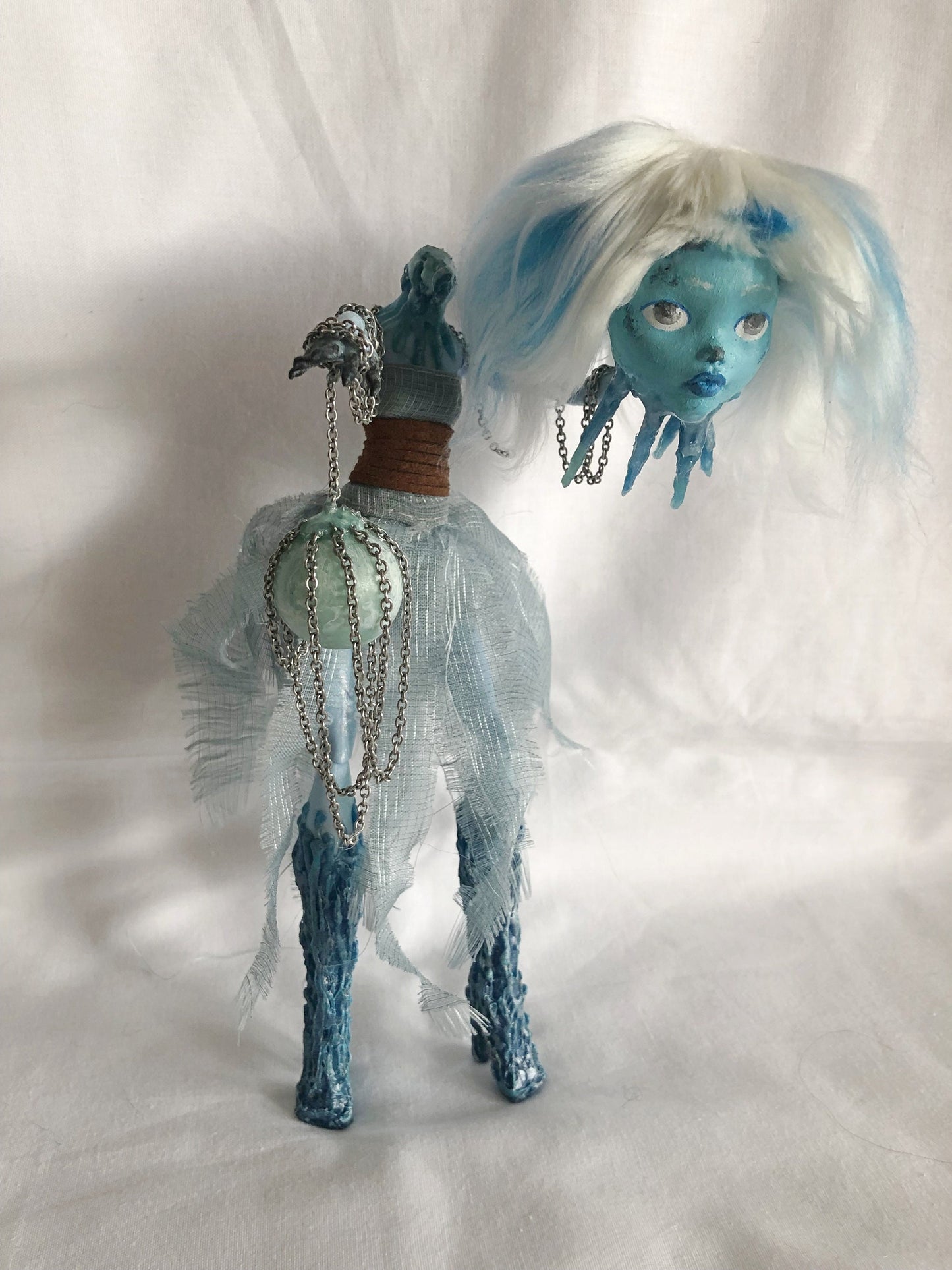 Figurine, altered doll, doll repaint