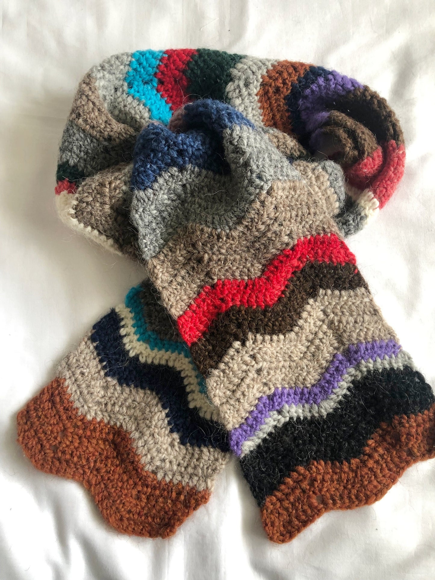 Wool scarf, Icelandic wool scarf