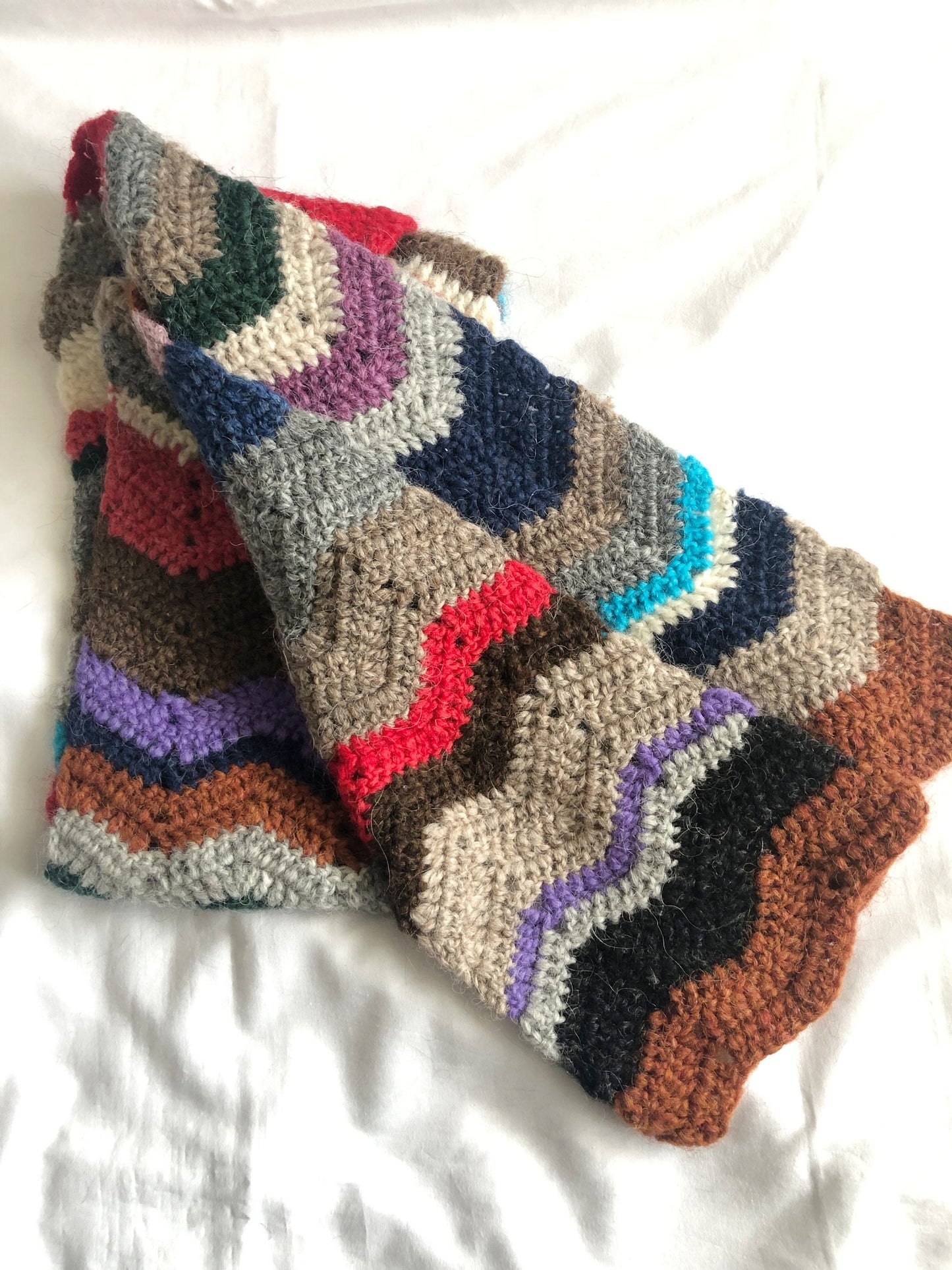 Wool scarf, Icelandic wool scarf