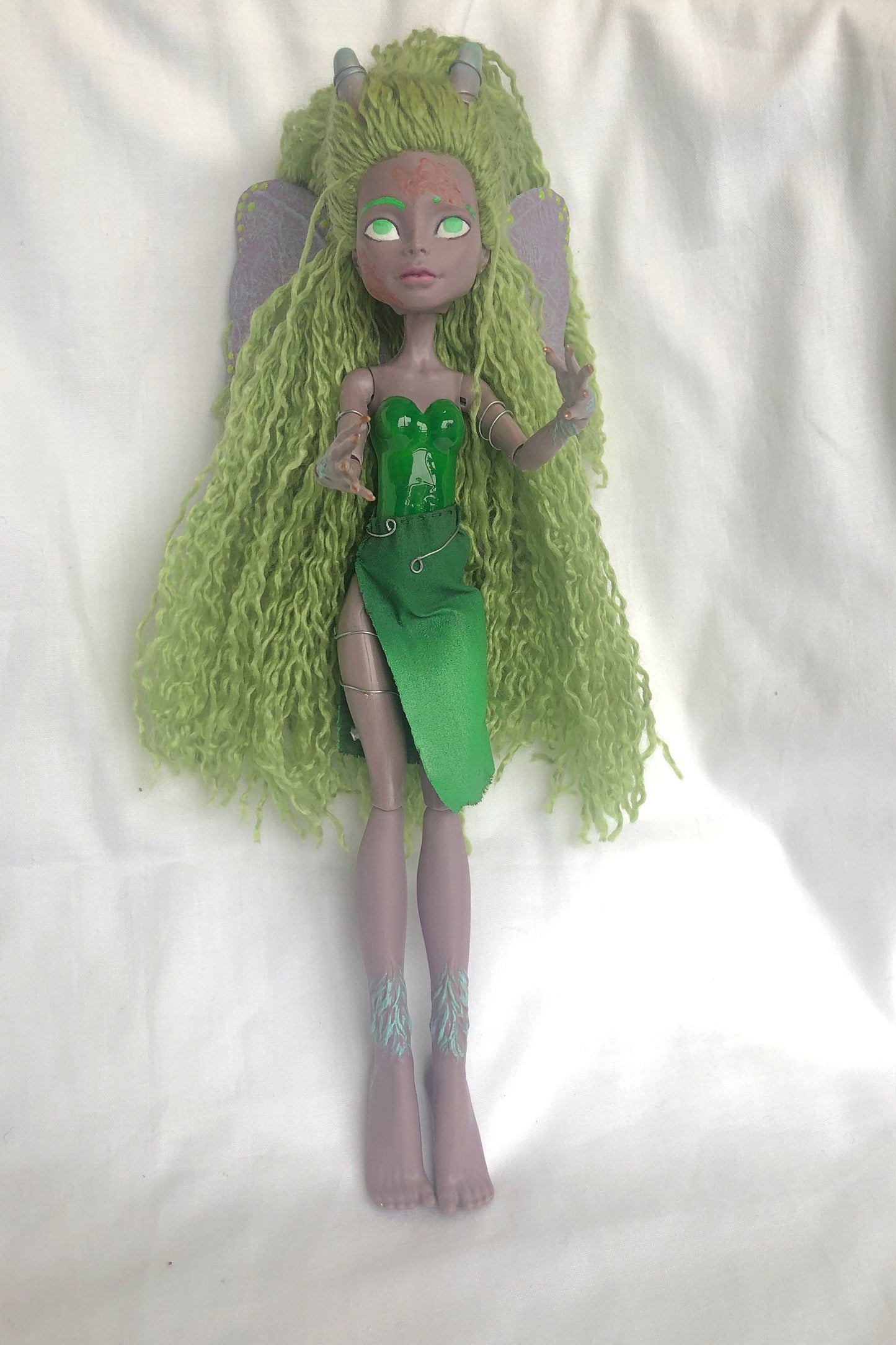 Butterfly figurine, altered Monster High butterfly