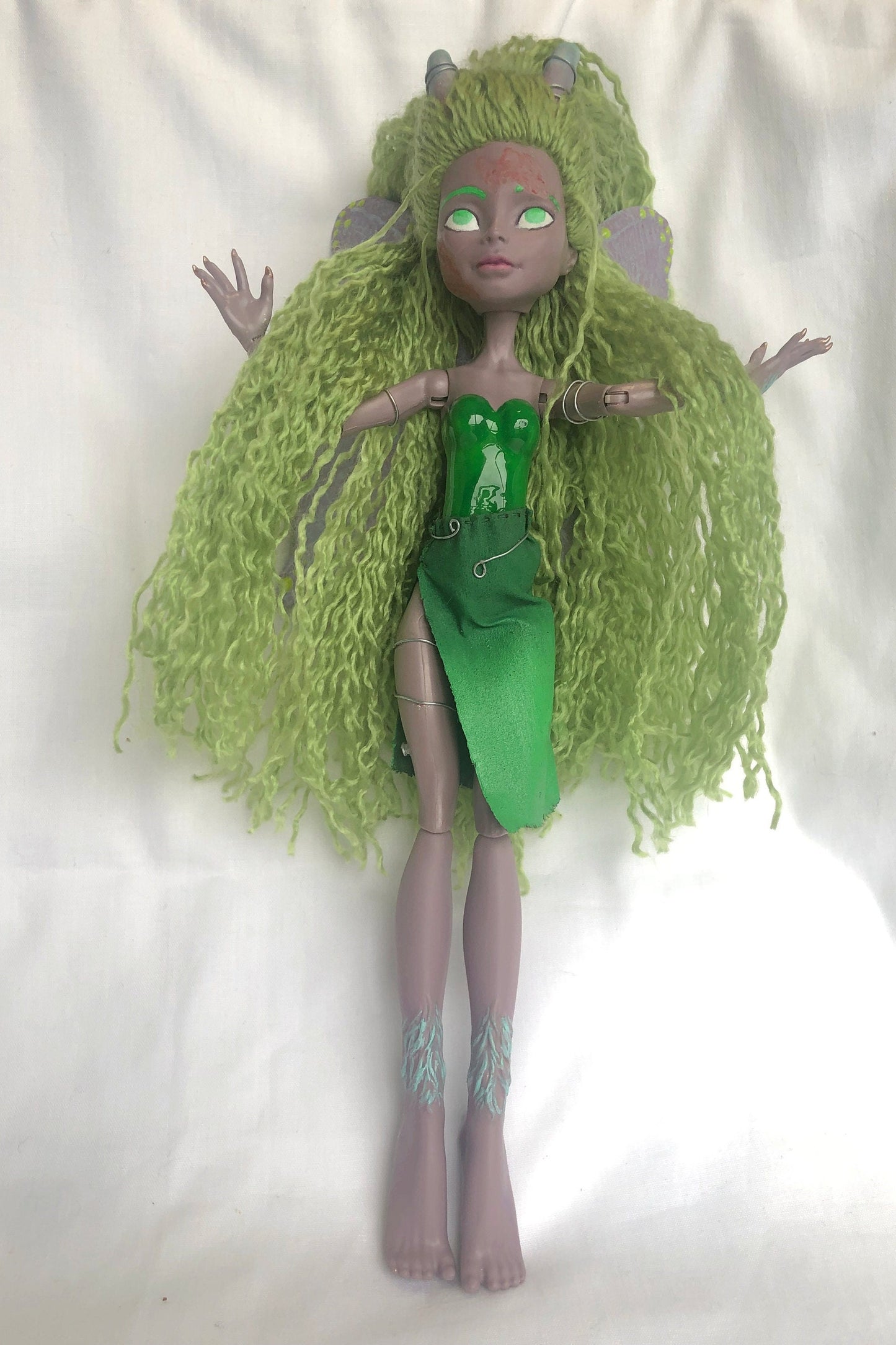 Butterfly figurine, altered Monster High butterfly