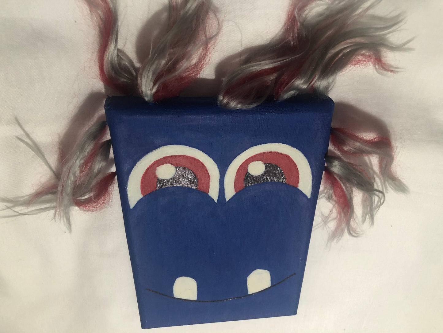 mixed painting, nursery, monster, cute monster