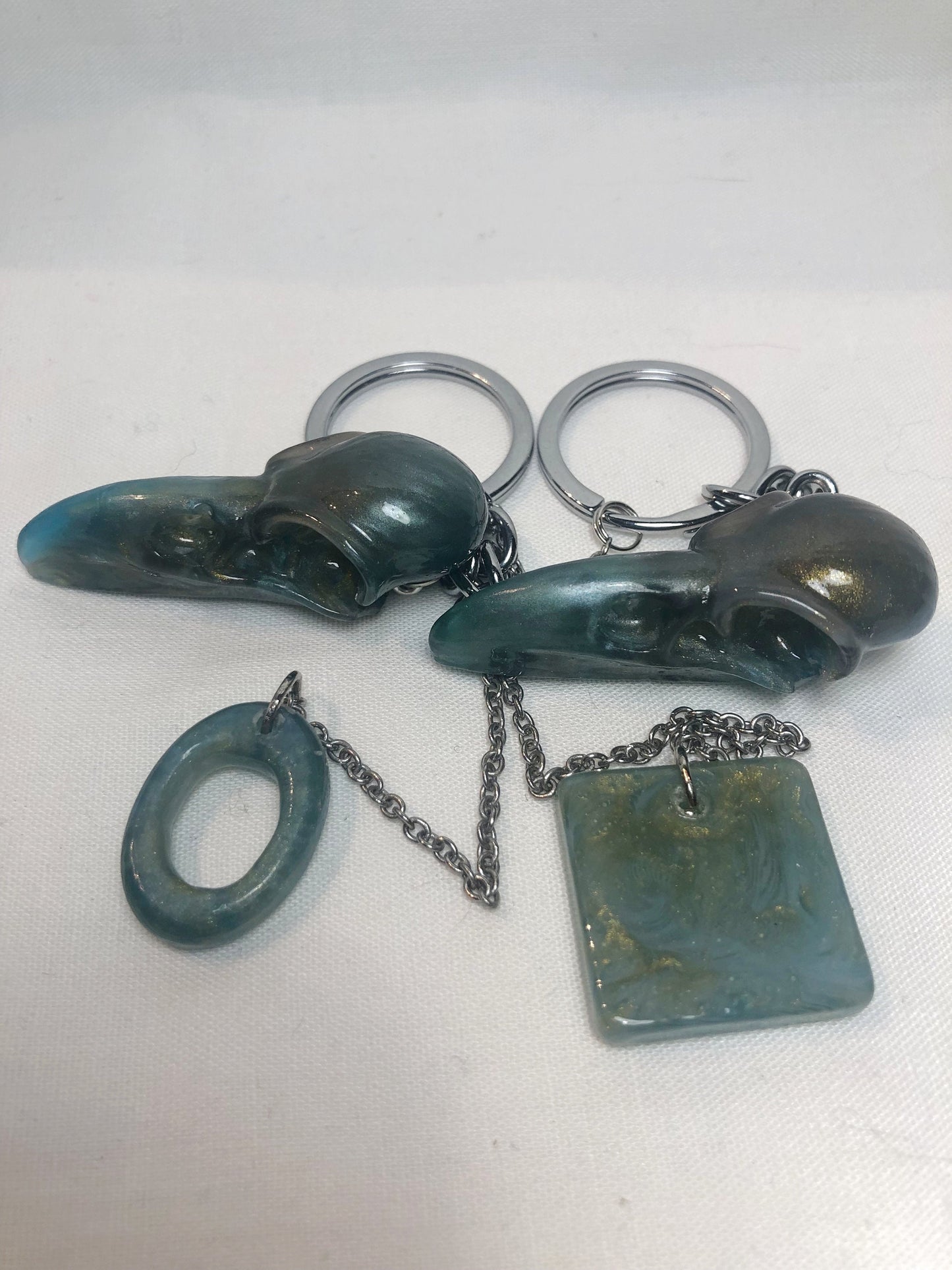 Skull keychain and charm