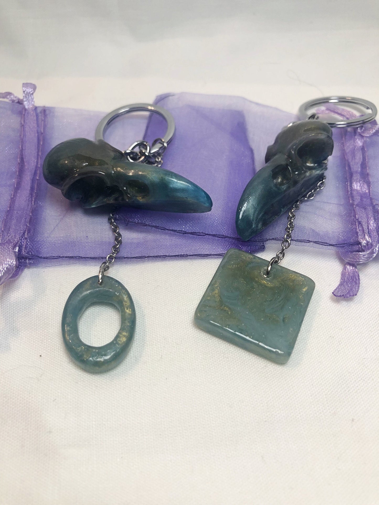 Skull keychain and charm