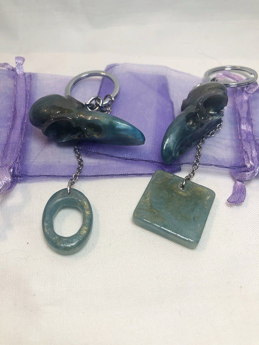 Skull keychain and charm