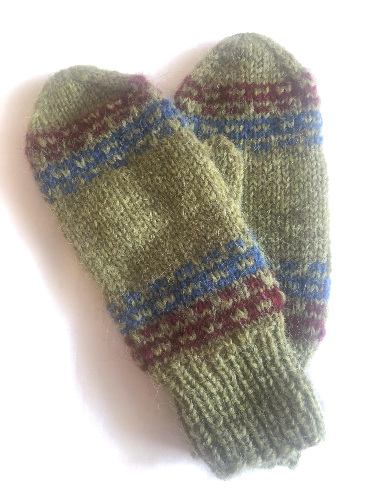 Warm Icelandic wool mittens, sheep wool mittens