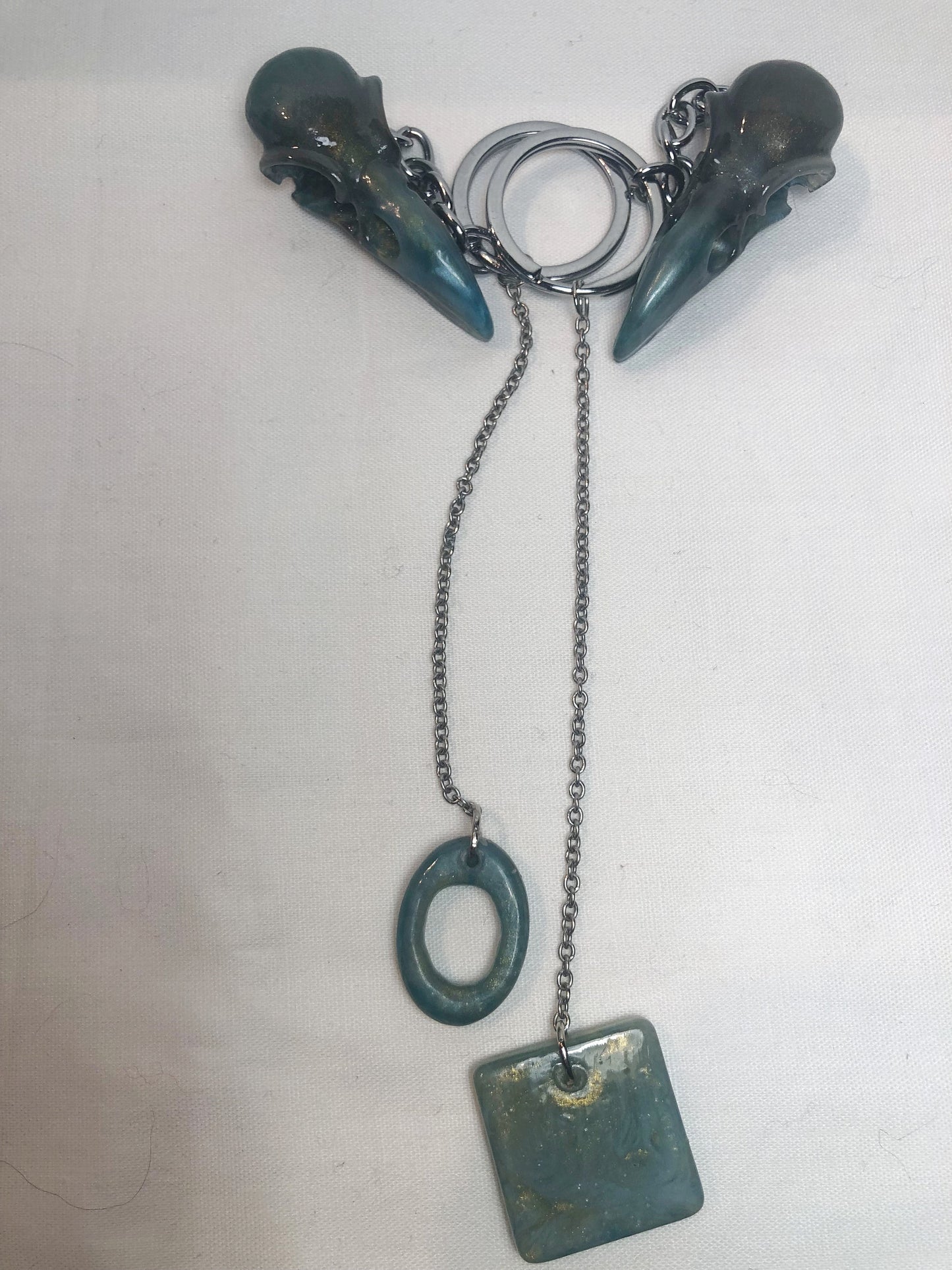 Skull keychain and charm