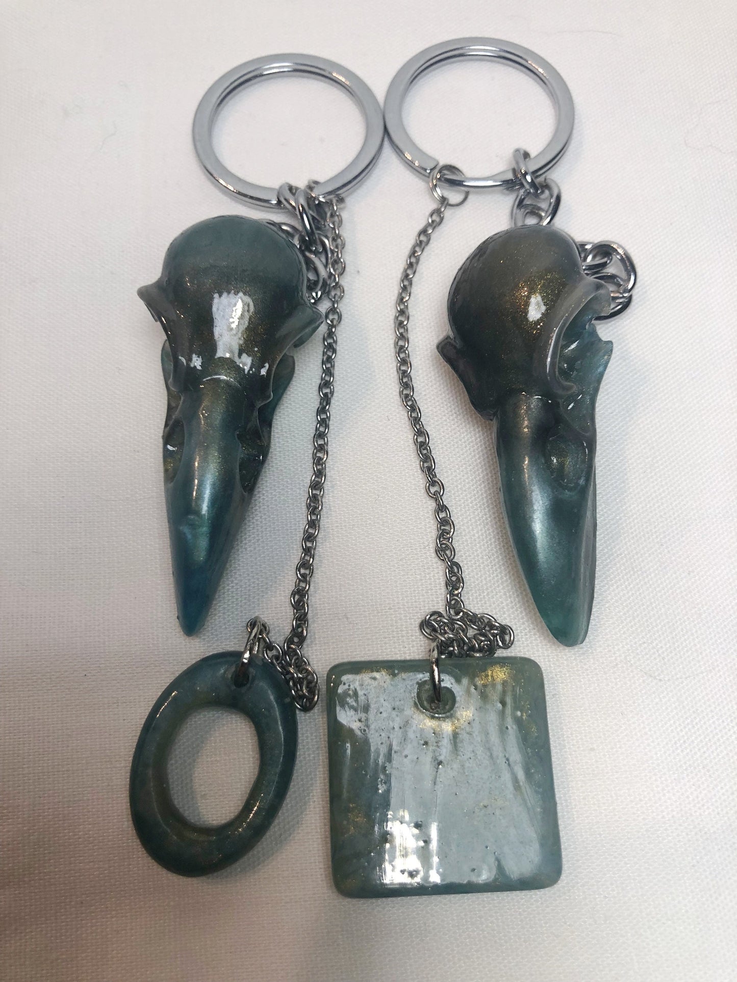 Skull keychain and charm