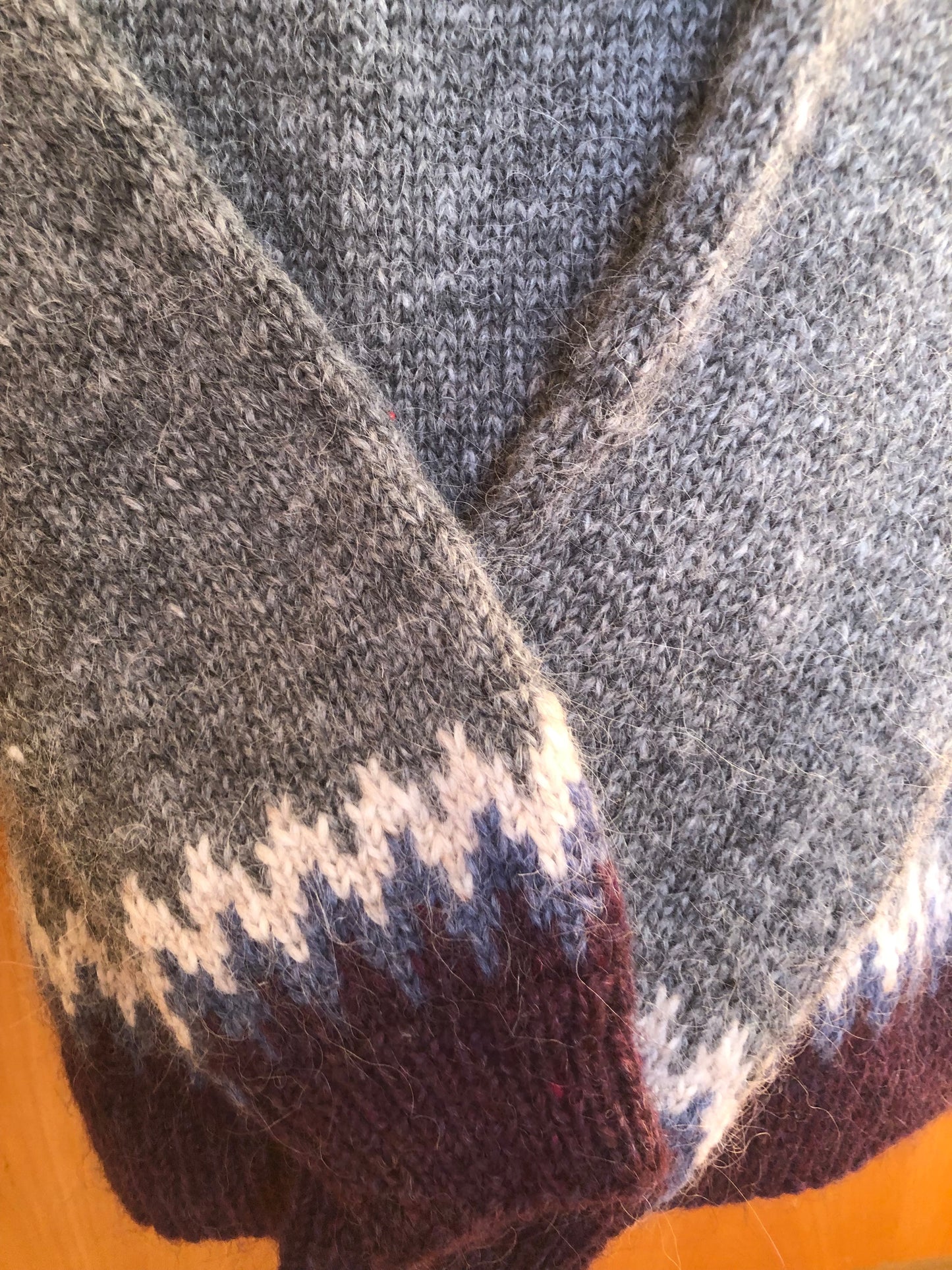 Icelandic wool sweater/jumper. Traditional Icelandic sweater