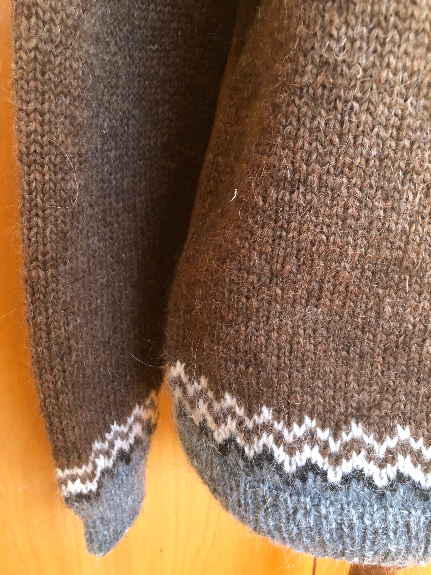 Icelandic wool sweater/jumper. Sheep wool sweater