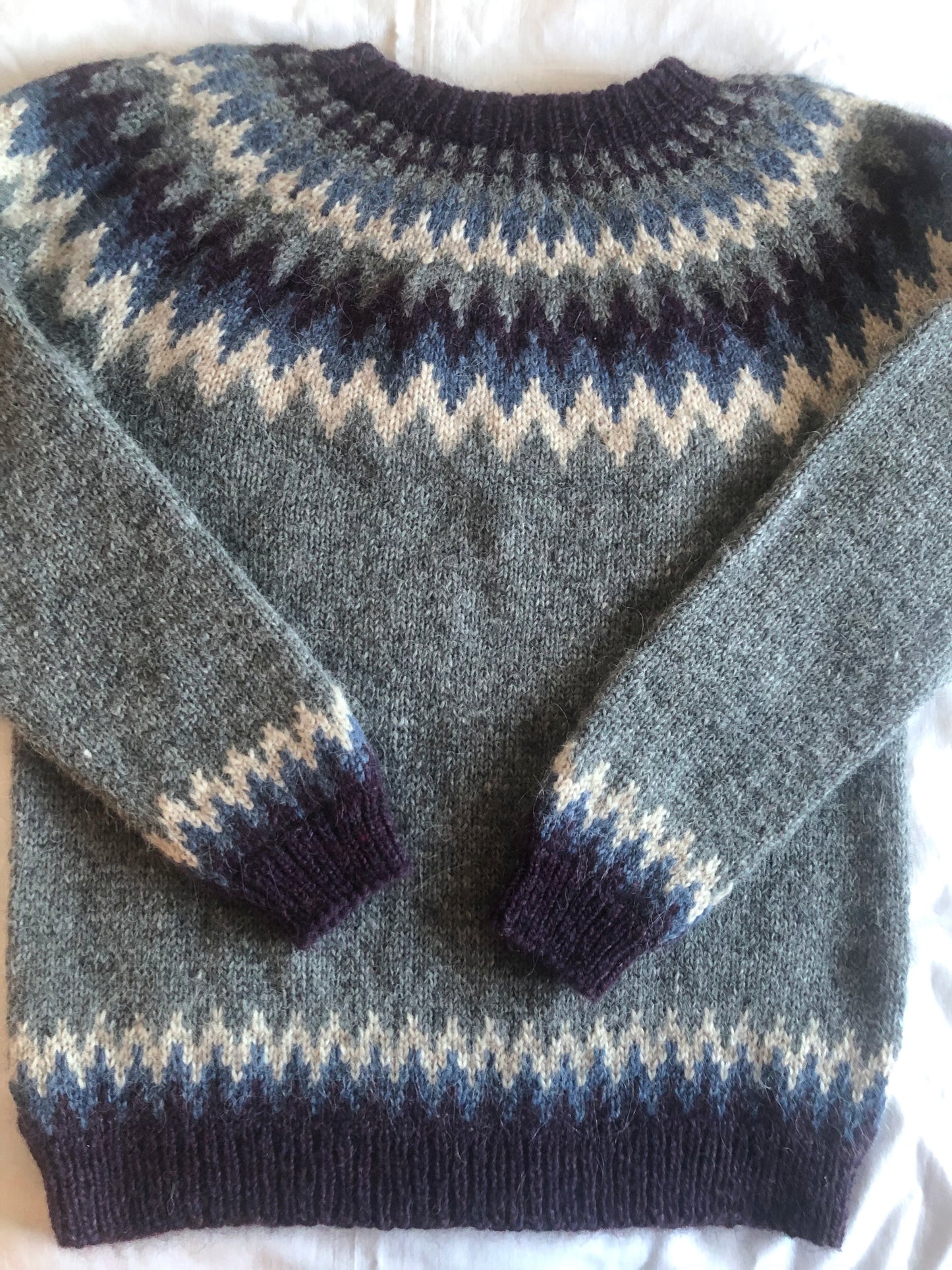 Icelandic wool sweater/jumper. Traditional Icelandic sweater