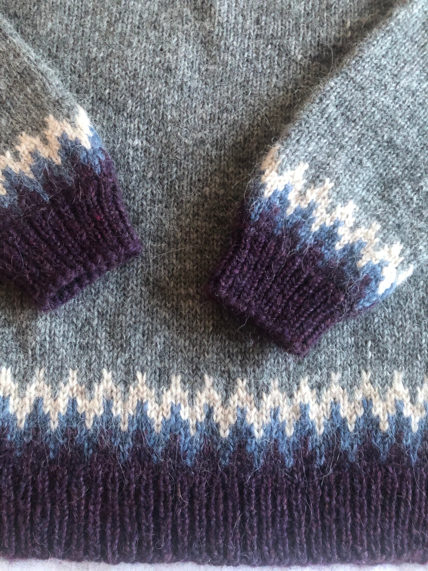 Icelandic wool sweater/jumper. Traditional Icelandic sweater