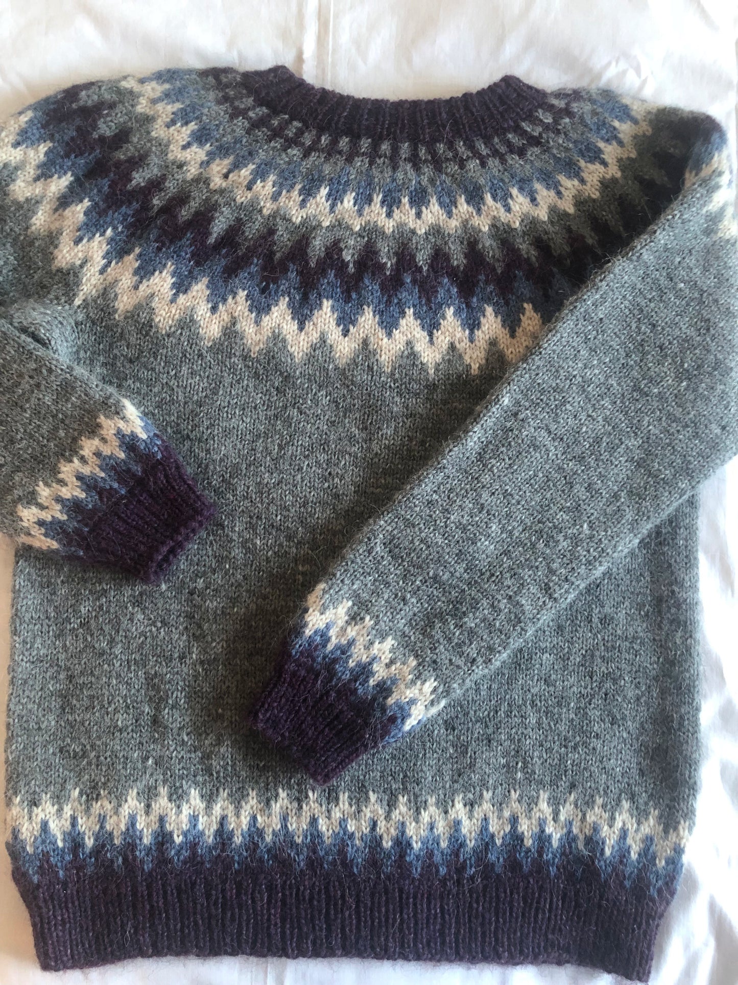 Icelandic wool sweater/jumper. Traditional Icelandic sweater