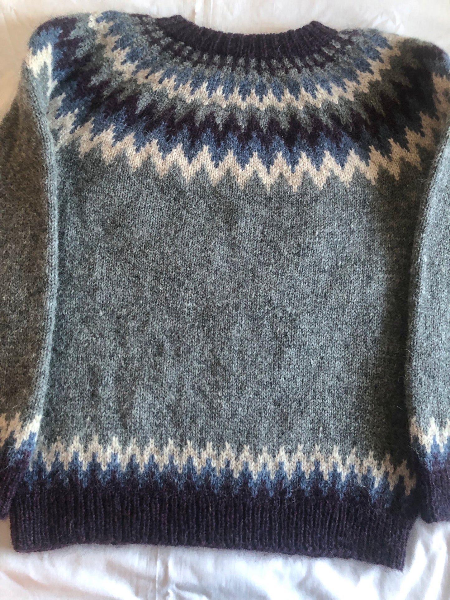 Icelandic wool sweater/jumper. Traditional Icelandic sweater