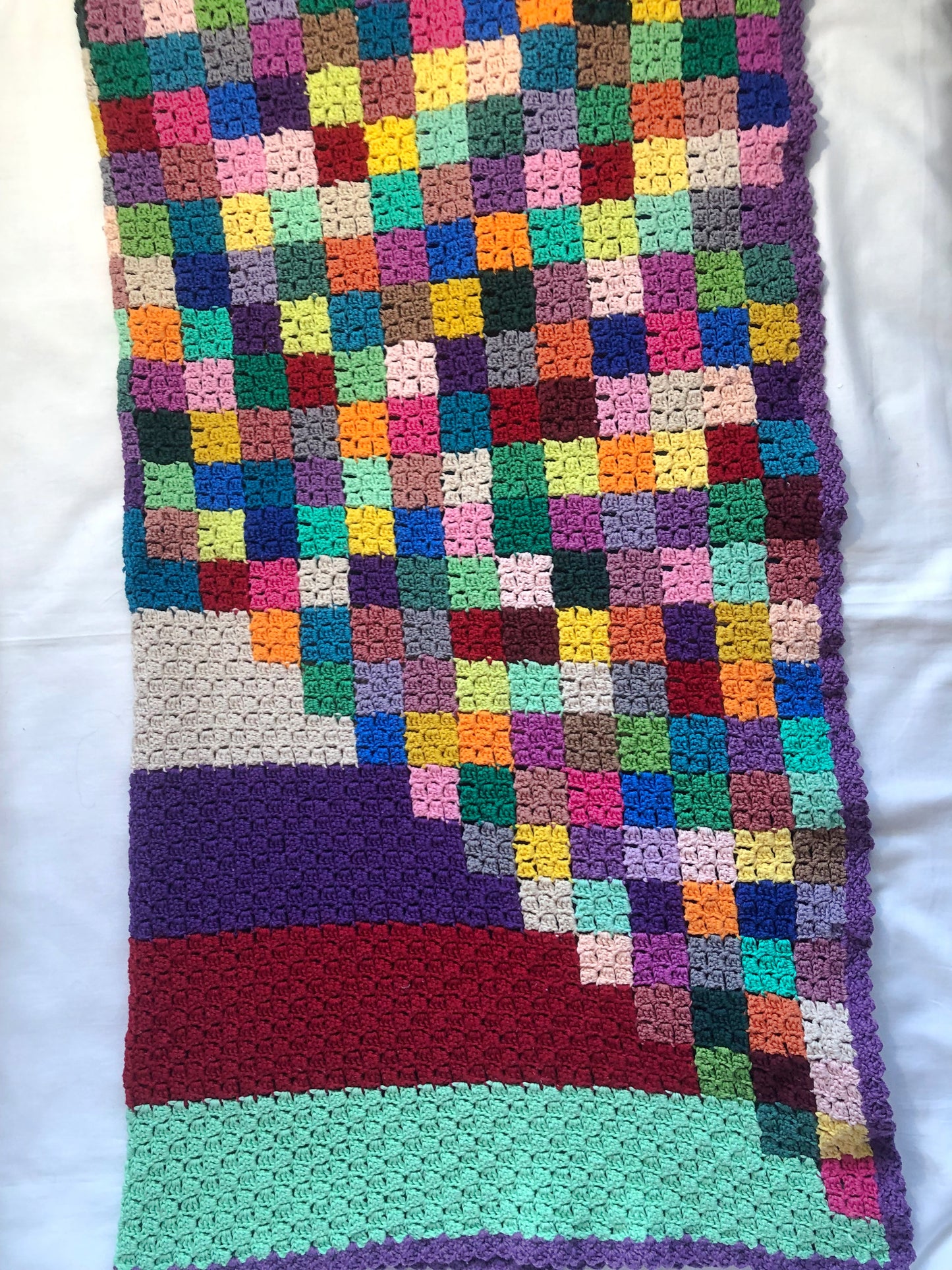 Luxuriously Warm Crocheted Cotton Baby Blanket –Perfect for Nurseries and Strollers