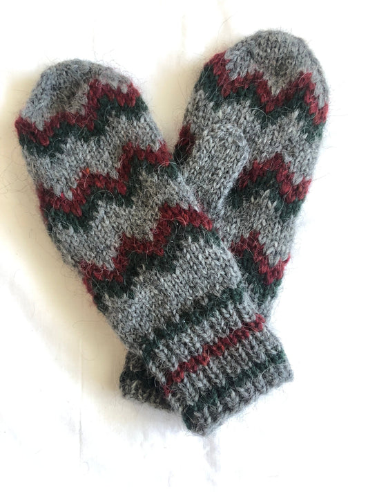 Sheep wool mittens, Icelandic wool mittens