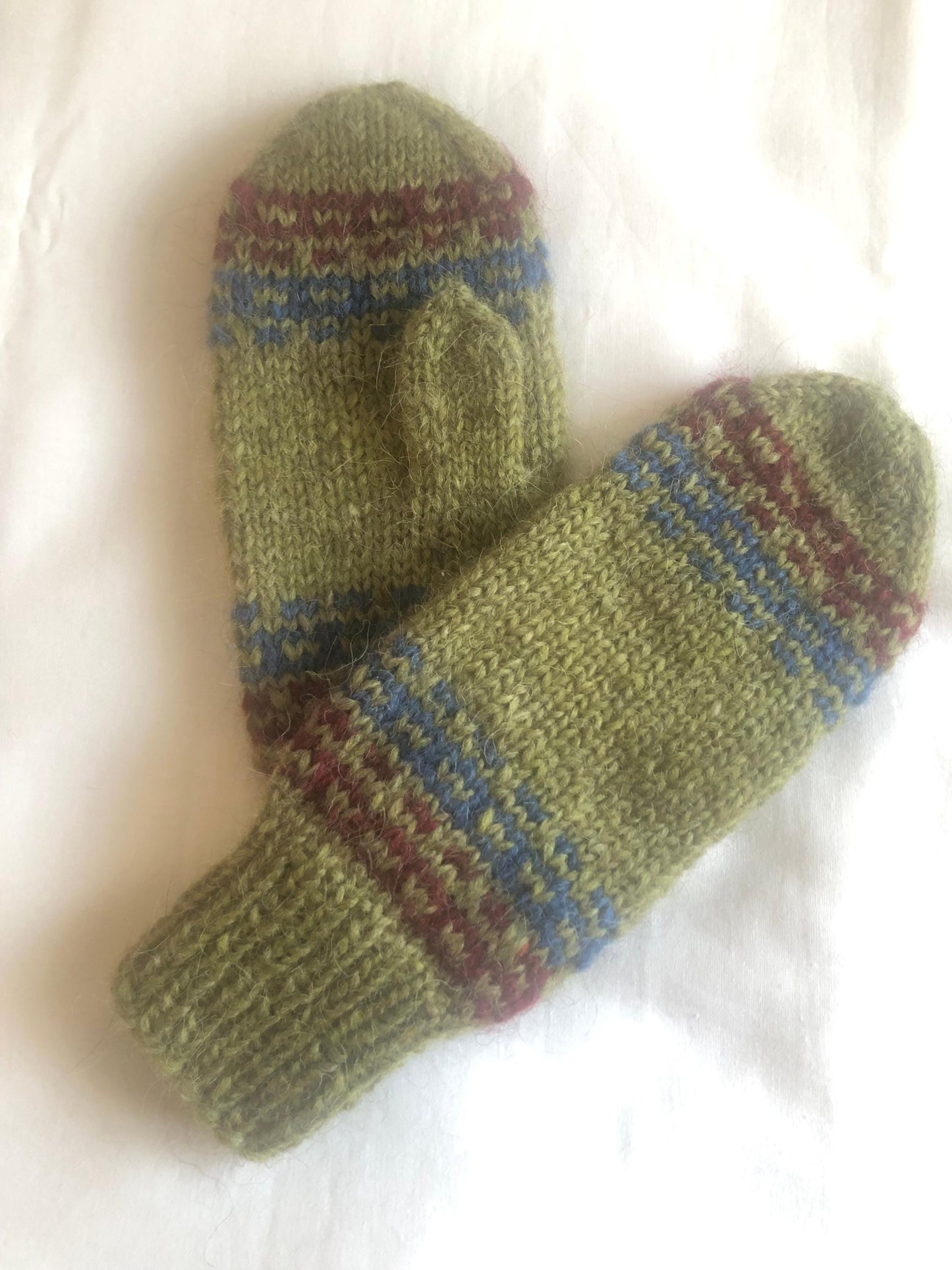 Warm Icelandic wool mittens, sheep wool mittens