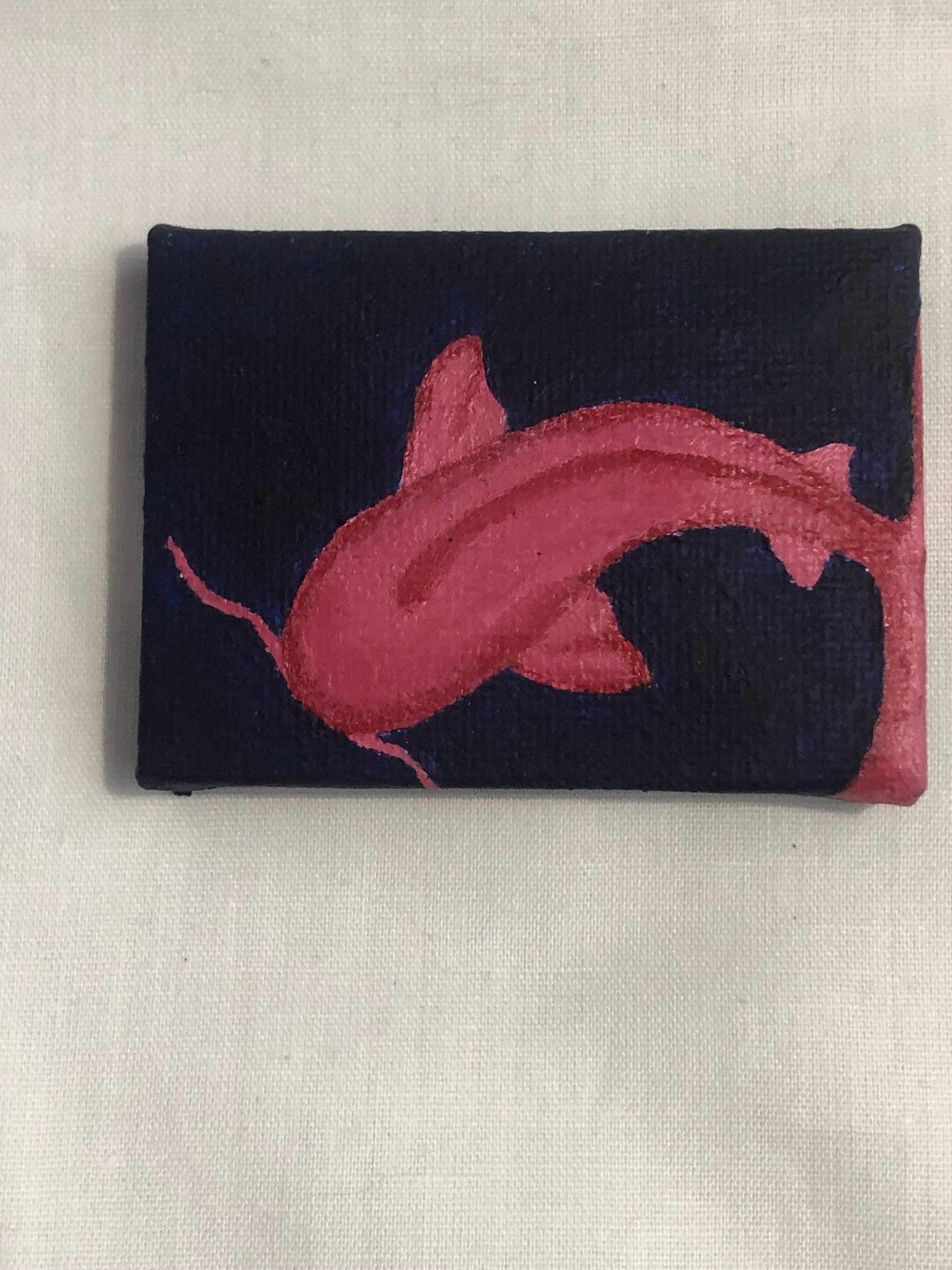 koi fish painting, small space painting