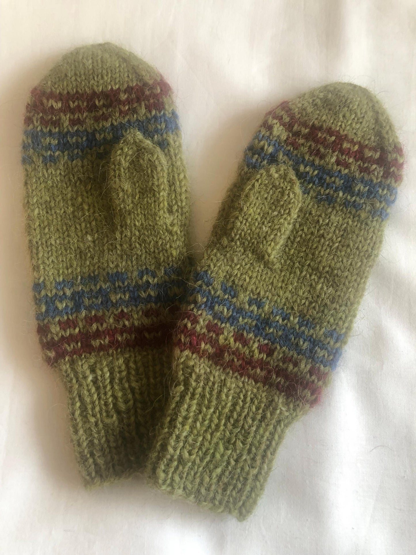 Warm Icelandic wool mittens, sheep wool mittens