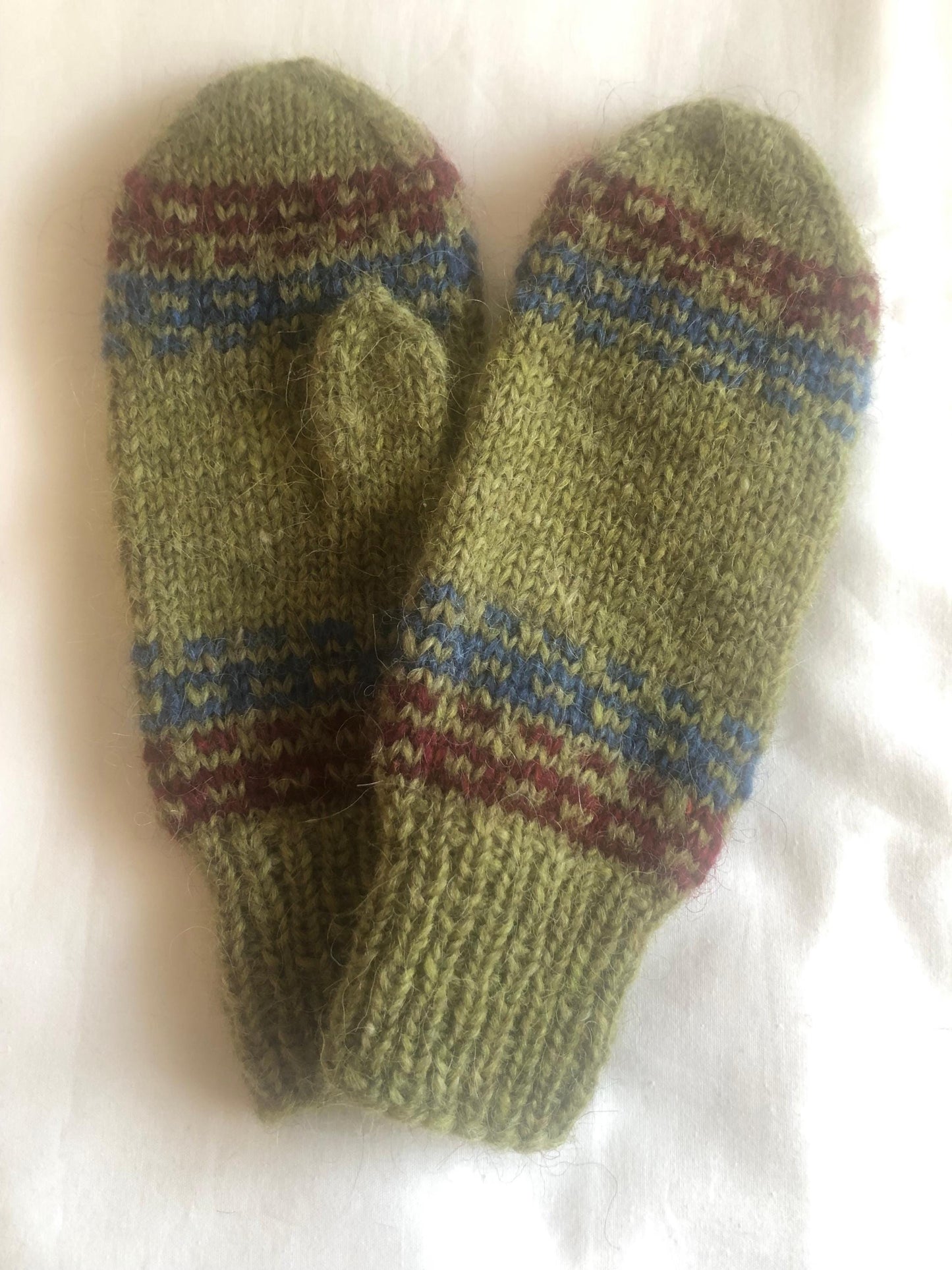 Warm Icelandic wool mittens, sheep wool mittens