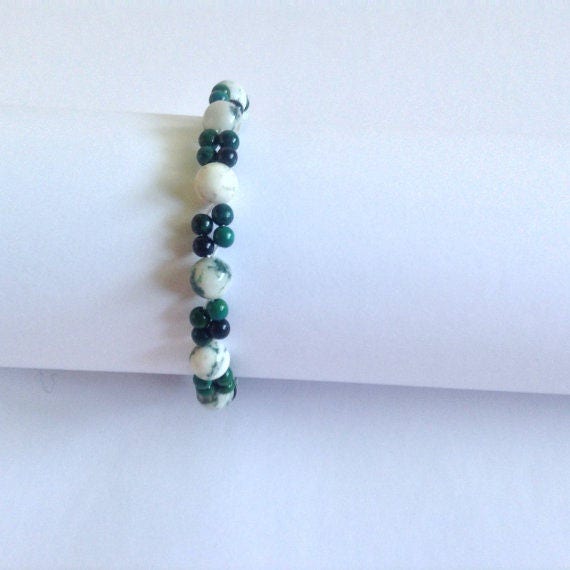 bracelet beaded, natural stones bracelet