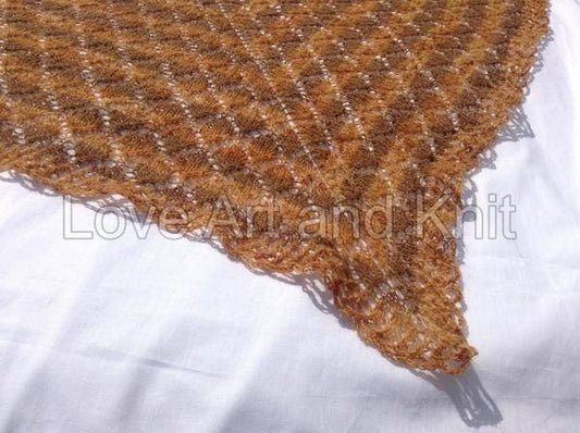 lace knitted shawl, prayer shawl