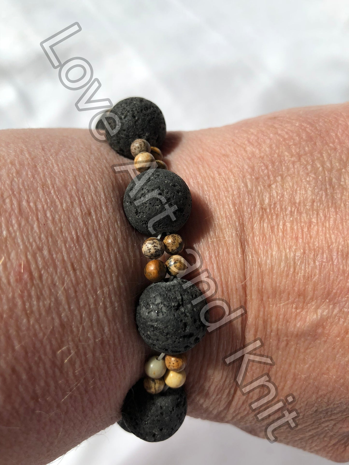 natural stones bracelet, lava stones bracelet