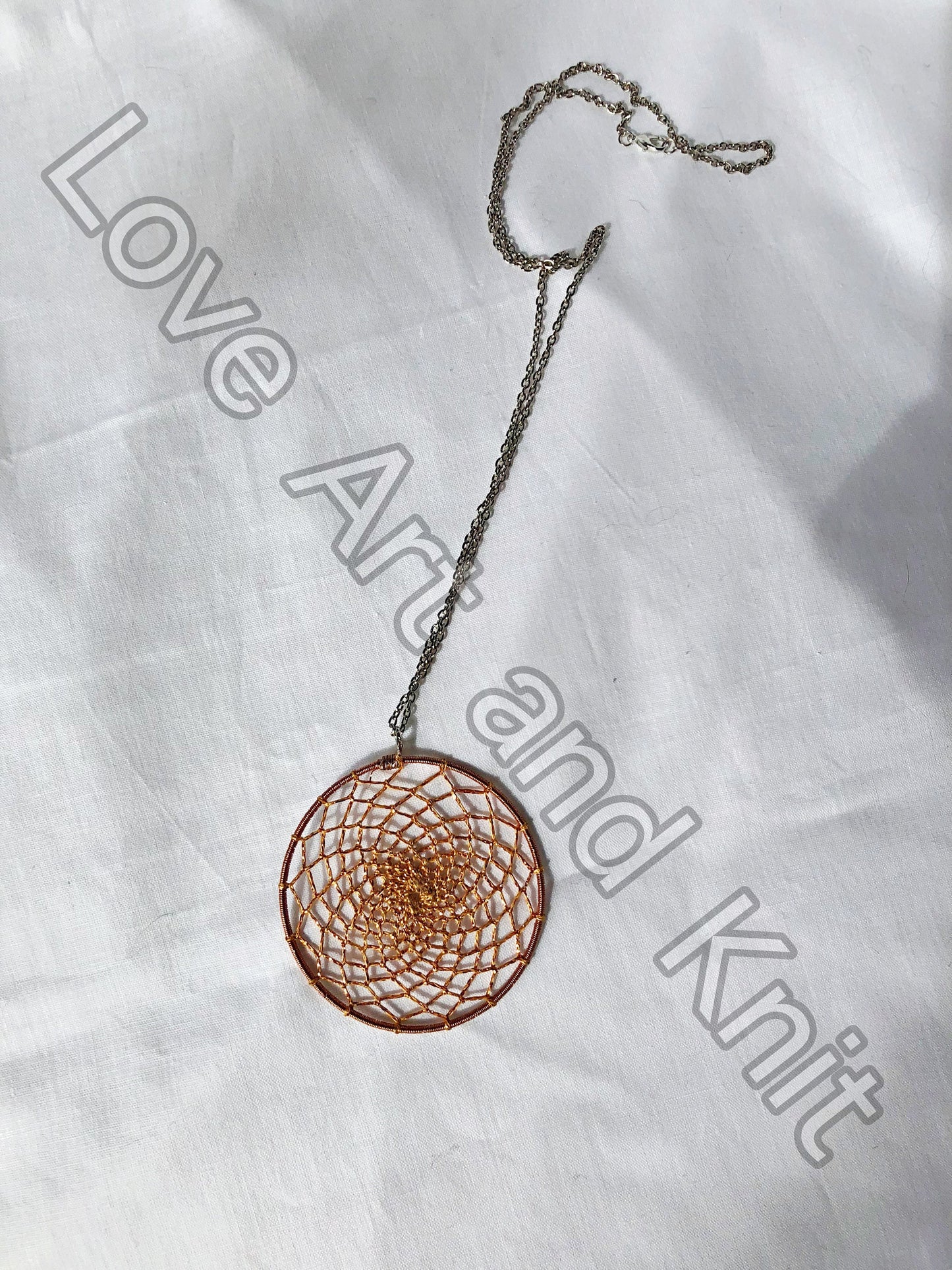 Dream catcher necklace