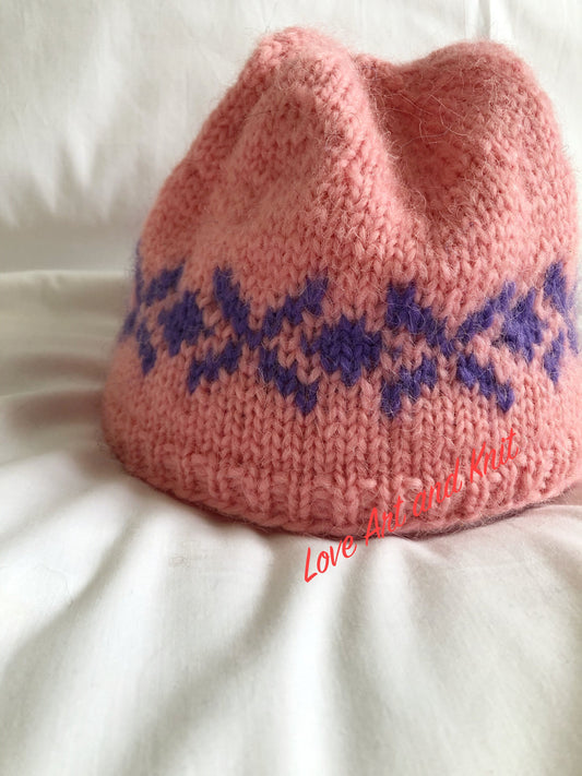 Wool hat, adult unisex hat, winter hat
