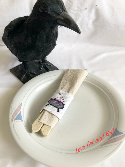 napkins rings, dinner decoration, witch pot