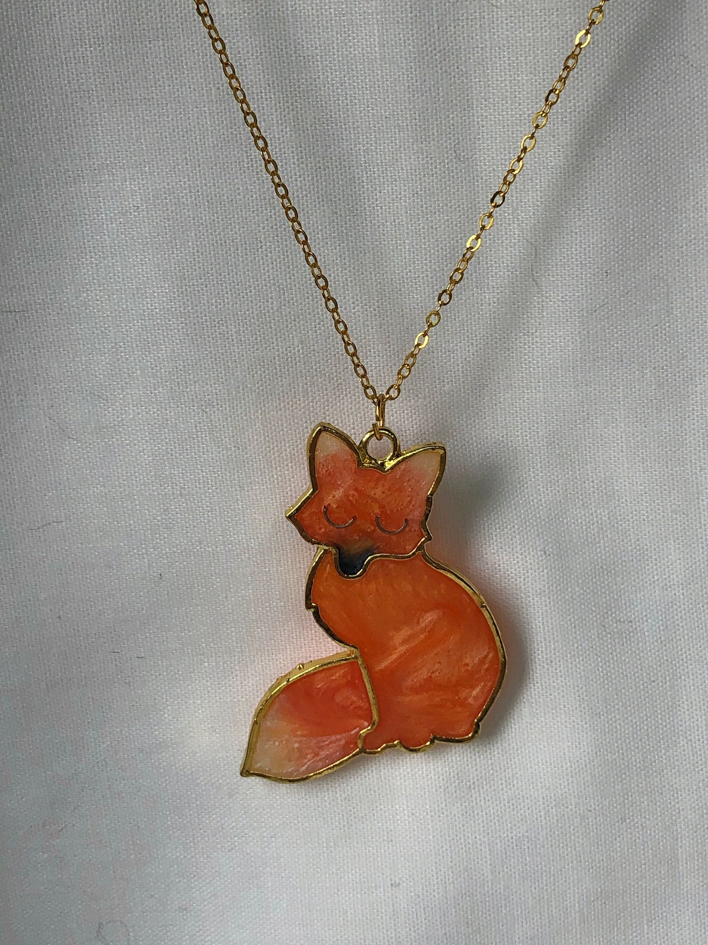 jewellery for her, resin jewellery,  resin fox