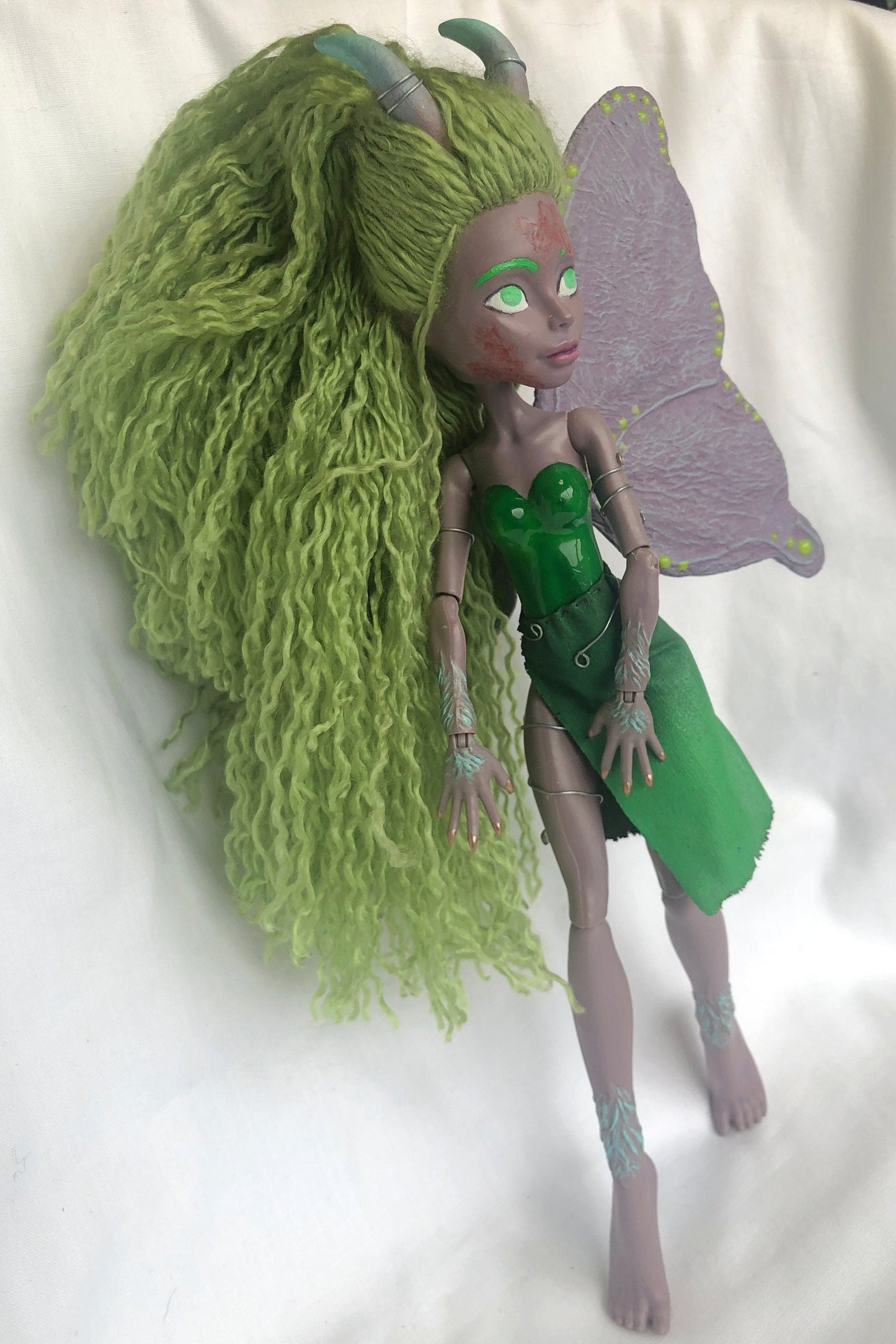 Butterfly figurine, altered Monster High butterfly